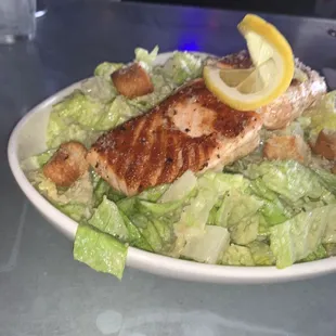 Caesar Salad w/ Salmon