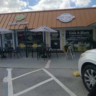 the outside of the store