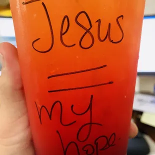 Jesus = My hope.