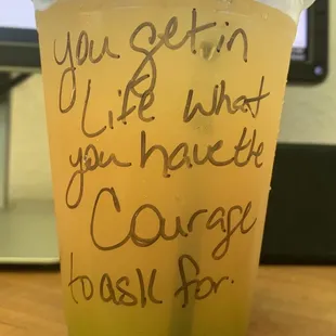 You get in Life you have the Courage to ask for.