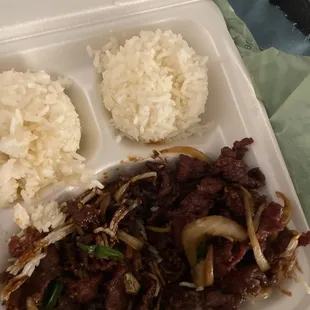 Mongolian beef burnt