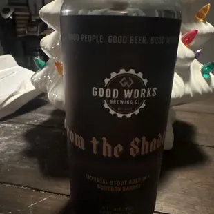 Imperial Stout aged in a bourbon barrel. Nasty.