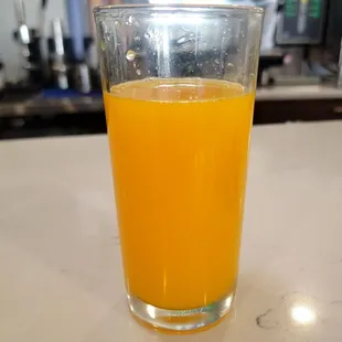 Freshly squeezed orange juice... a must