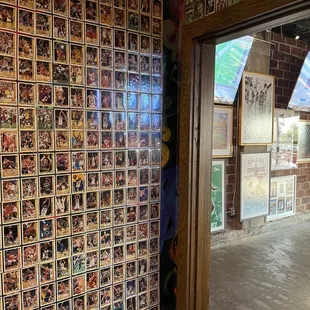 the inside of a comic shop