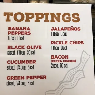 Menu.