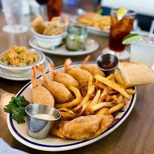 a plate of food on a table