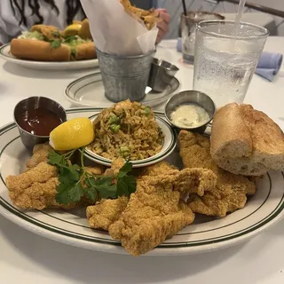 Fried Catfish Fillet Platter