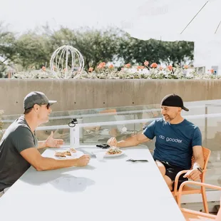 sushi and sashimi, outside