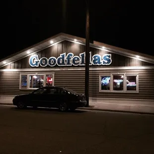 a car parked outside