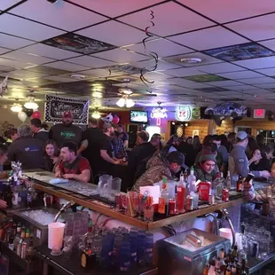 a crowded bar