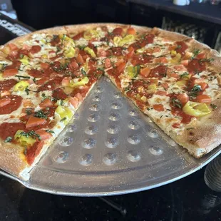 A fake wood fired pizza. It was terrible.