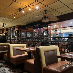 the interior of the restaurant