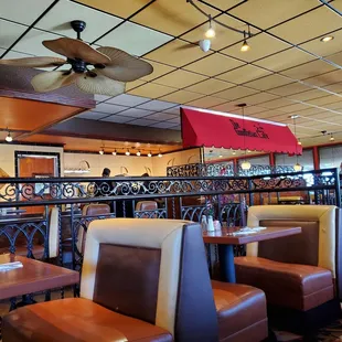 the interior of the restaurant