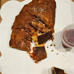 OVER baked calzone