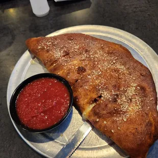 Pepperoni and Sausage Calzone