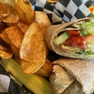 Mediterranean Veggie Wraps