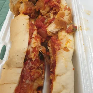 Eggplant Parm Sandwich