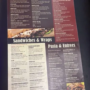Menu as on 1/13/25