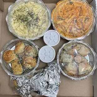 a variety of pies