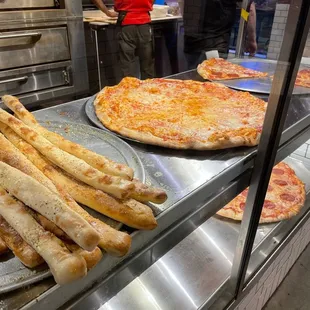 pizzas and french fries