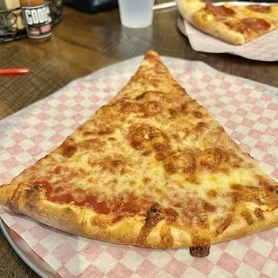 Slice of cheese pizza