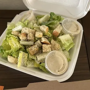 Caesar salad. Very basic.