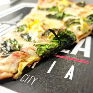 a slice of pizza