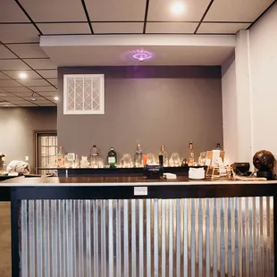 the bar