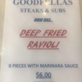 a deep fried ravioli