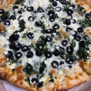 Spinach Feta Pizza