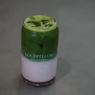 Summer 2024 Menu: Strawberry Matcha Latte