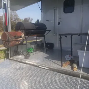 Freshly wood grilled food, on site, right on the back of the truck!