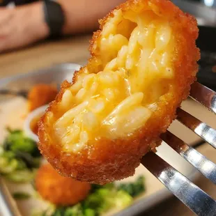 Mac&amp;cheese ball with orzo pasta