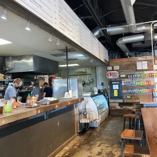 Open air kitchen, which currently smells like  breakfast heaven!