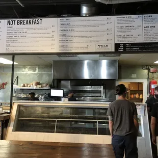 Looking Over Their Not Breakfast Menu -  while waiting in line! (September, 2021)