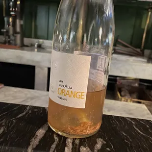 Mineral heavy orange wine - delicious!