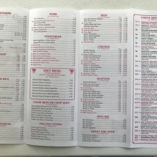 Updated Menu 4/27/2021