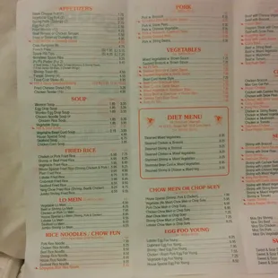 Menu pg. 1