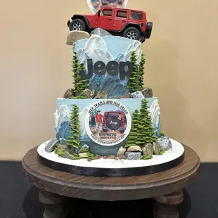 Celebration of Life Memorial Cake for Robert Blattler  - JEEP Theme    10/19/2024