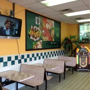 the interior of a restaurant