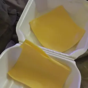 Ordered Cheese Fries with cheese on the side. I was expecting a little cup with melted cheese but I got this instead