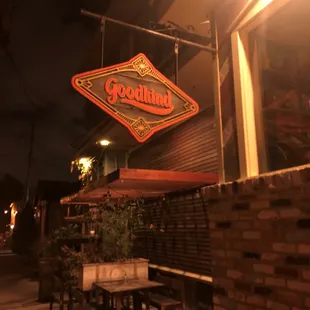 Signage from the street