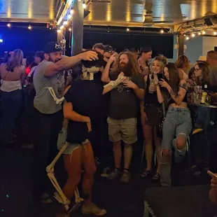 Fun with a band that night at Goodlife