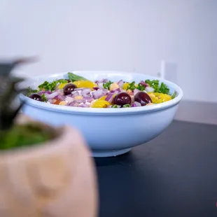 a salad in a bowl