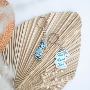 Art &amp; illustration design full color keychain for boutique hotel, The Laylow.