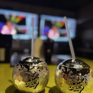 The infamous Disco ball drinks!