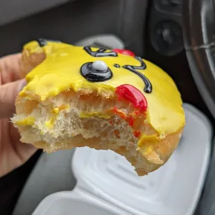 Inside of the Pikachu Donut
