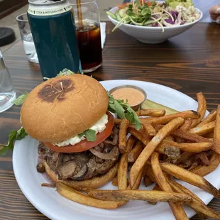 Grass Fed Mushroom Burger