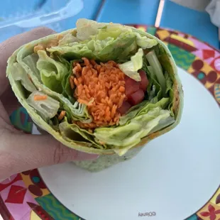 Sunset Vegetable Wrap