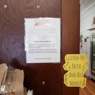Various types of sourdough bread on offer.